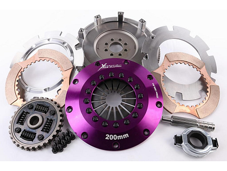 Spojková sada Xtreme Clutch - 200mm Ceramic Twin Plate včetně setrvačníku 1200Nm