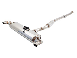 Xforce 3" cat-back systém s Varex tlumičem, 304 leštěná nerezová ocel Mercedes Benz A45 W176