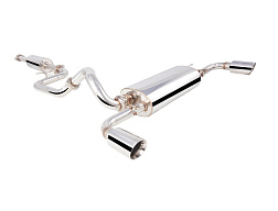 Xforce 2.5" cat-back systém s Varex středovým tlumičem, 304 nerezová ocel - Mazda 3 2010-2013