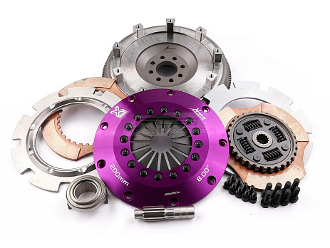 Spojková sada Xtreme Clutch - 200mm Ceramic Twin Plate včetně setrvačníku 1200Nm
