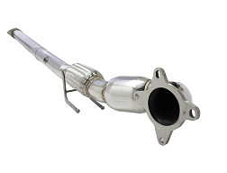 Xforce 3" downpipe s High-Flow katalyzátorem, 304 nerezová ocel (pouze pro okruhové a off-road použití) VW Golf Gti