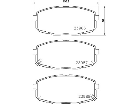 Pedders brzdové destičky