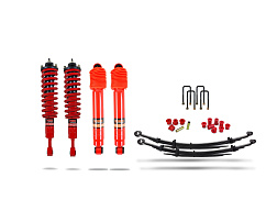 Pedders Zvýšený podvozek 1,75 palce. Sada pro lepší jízdní komfort se smontovanými tlumiči. Toyota Hilux 4WD Mk6 & MK7