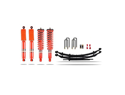 Pedders 1.75" Heavy Duty sada pro zvýšenou nosnost a tažení. Se smontovanými tlumiči Foam Cell. Isuzu D-Max