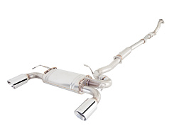 Xforce 3" downpipe-back systém, 409 surová nerezová ocel (pouze pro okruhové a off-road použití)