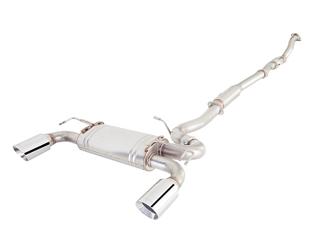 Xforce 3" downpipe-back systém, 409 surová nerezová ocel (pouze pro okruhové a off-road použití)