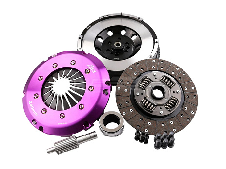 Spojková sada Xtreme Clutch Organic zesílená včetně setrvačníku 600 Nm – konverze na jednohmotový setrvačník