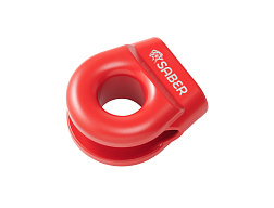 SABER 6061 hliníkový spojený navijákový thimble NOVÝ DESIGN – Cerakote červená
