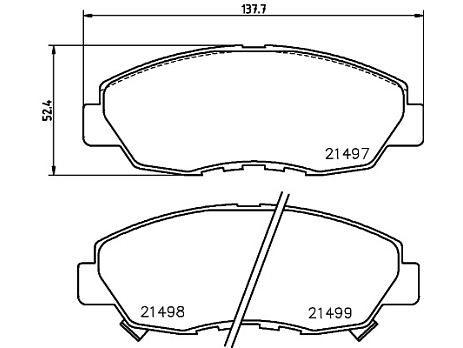 Pedders brzdové destičky