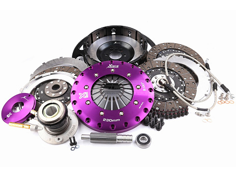 Xtreme Clutch 230mm organická třílamelová spojková sada včetně setrvačníku a CSC — Chevrolet Corvette
