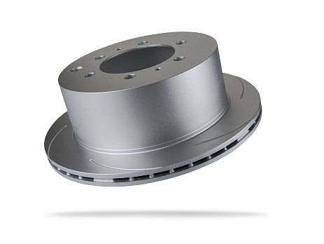 Pedders Drážkovaný brzdový kotouč s povrchovou úpravou Geomet