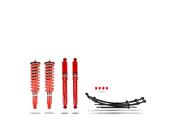 Pedders 1.75palcový zvýšený podvozek. Se smontovanými tlumiči Foam Cell. Isuzu D-Max