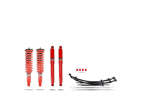 Pedders 1.75palcový zvýšený podvozek. Se smontovanými tlumiči Foam Cell. Isuzu D-Max
