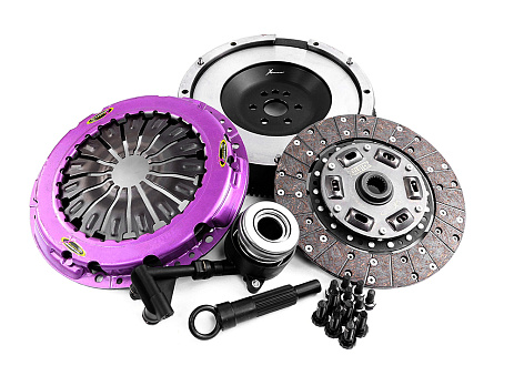 Spojková sada Xtreme Clutch Organic zesílená včetně setrvačníku 450Nm konverze z dvouhmotového na jednohmotový