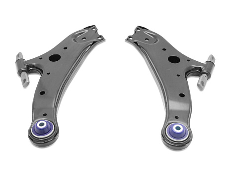 SuperPro sada předních spodních řídicích ramen se silentbloky (80 duro/ShA)