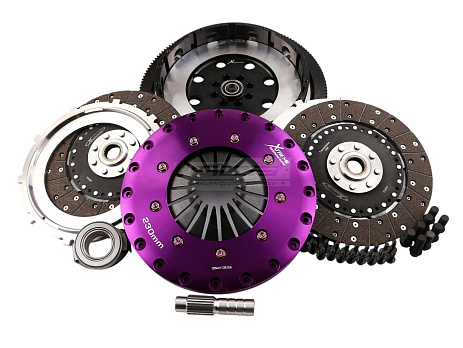 Spojková sada Xtreme Clutch - 230mm Organic Twin Plate včetně setrvačníku 1200Nm