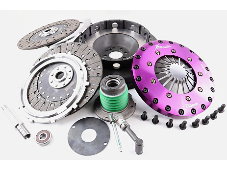 Spojková sada Xtreme Clutch - 230mm Organic Twin Plate včetně setrvačníku & CSC 1200Nm