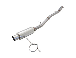 Xforce 3" cat-back systém se Straight-Out Cannon tlumičem, 409 surová nerezová ocel
