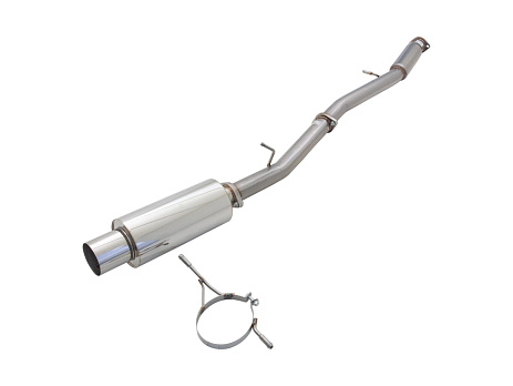 Xforce 3" cat-back systém se Straight-Out Cannon tlumičem, 409 surová nerezová ocel