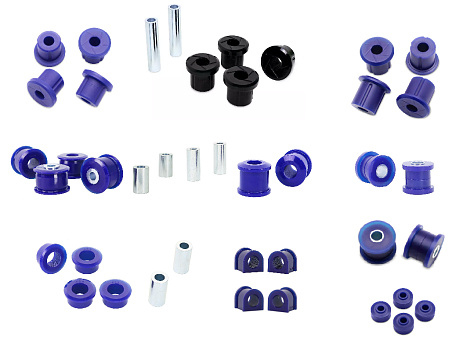 SuperPro sada silentbloků pro extrémní zatížení (80 duro/ShA)