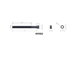 Centre Bolt M10 x 115mm — Mitsubishi L200