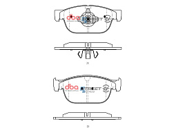 Brzdové destičky DBA Street Series EV Volvo XC40 / XC60 / XC90 / V60 / S60 / S90 / Polestar 2 2017 - On F