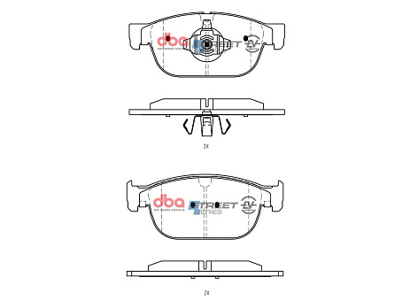 Brzdové destičky DBA Street Series EV Volvo XC40 / XC60 / XC90 / V60 / S60 / S90 / Polestar 2 2017 - On F
