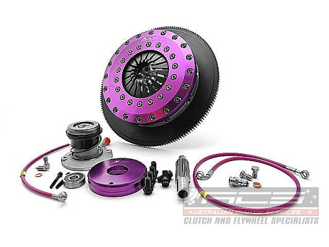 Spojková sada Xtreme Clutch - 230mm Organic Twin Plate včetně setrvačníku & CSC 1200Nm