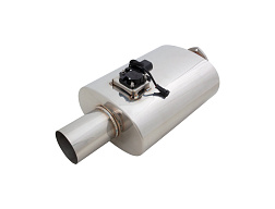 Xforce Oválné tělo 6" x 10" x 16" (16,51cm x 25,4cm x 40,64cm) středový vstup/středový výstup 4" příruba, 4" jednoduchá koncovka