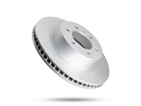 Pedders drážkovaný brzdový kotouč s Geomet povlakem (6 drážek) – přední levý