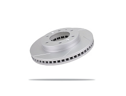 Pedders Drážkovaný brzdový kotouč s povrchovou úpravou Geomet