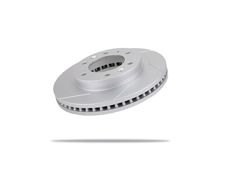 Pedders Drážkovaný brzdový kotouč s povrchovou úpravou Geomet