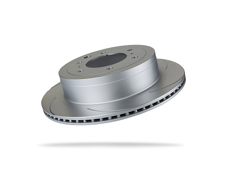 Pedders Drážkovaný brzdový kotouč s povrchovou úpravou Geomet