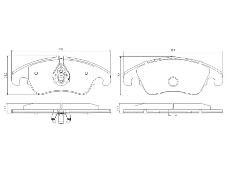 Pedders SportsRyder EURO kevlar-keramické brzdové destičky