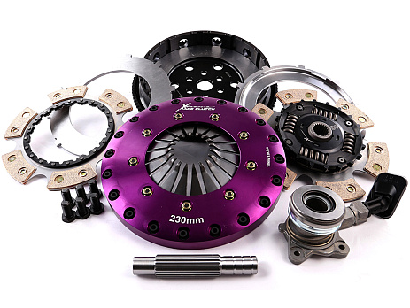 Spojková sada Xtreme Clutch - 230mm Ceramic Twin Plate včetně setrvačníku a CSC 1000Nm