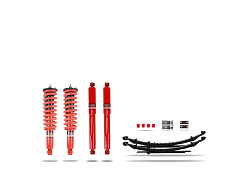 Pedders 1,75" extra zesílená sada pro zvýšenou nosnost a tažení. Se smontovanými tlumiči Foam Cell. Isuzu D-Max