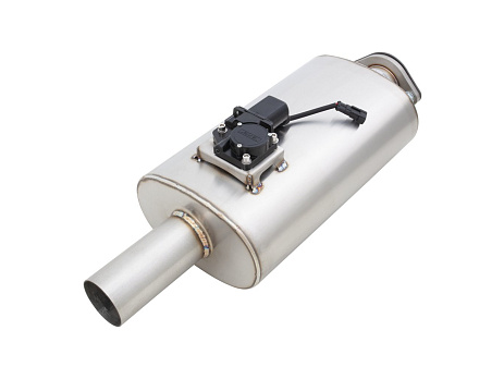 Xforce Oválné tělo 6" x 10" x 15" (15,24cm x 25,4cm x 38,1cm) středový vstup/středový výstup 2.5" příruba, 2.5" jednoduchý výstup