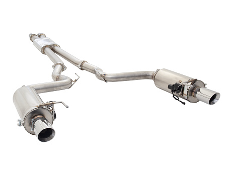 Xforce 3" cat-back systém s kulatými Varex tlumiči, 304 nerezová ocel
