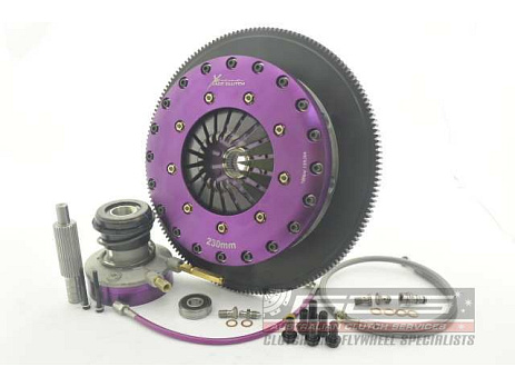 Spojková sada Xtreme Clutch - 230mm Rigid Ceramic Twin Plate včetně setrvačníku a CSC 1800Nm