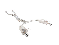 Xforce dvojitý 2.5" cat-back systém s Varex tlumiči, 304 nerezová ocel