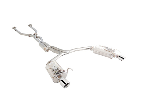 Xforce dvojitý 2.5" cat-back systém s Varex tlumiči, 304 nerezová ocel