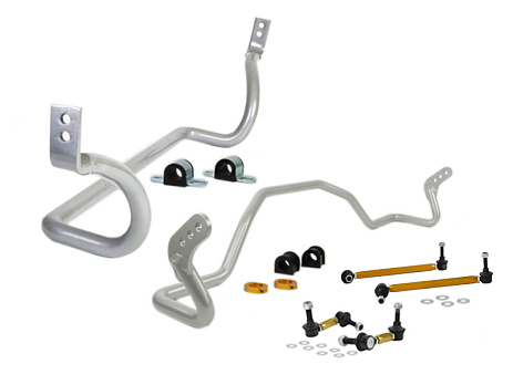 Whiteline nastavitelné stabilizátory Přední i Zadní včetně spoj. Tyčí Mitsubishi Lancer 08-17 CJ. CY