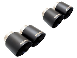 Xforce 4" twin quad černá koncovka (pouze pro Xforce systém, nepasuje na OEM)