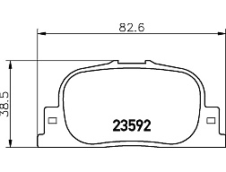 Pedders brzdové destičky