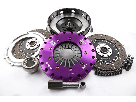 Spojková sada Xtreme Clutch - 230mm Organic Twin Plate včetně setrvačníku 1200Nm