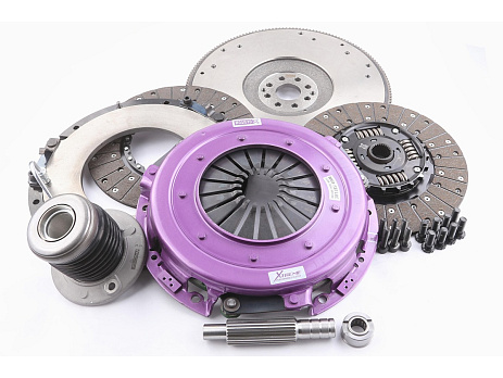Spojková sada Xtreme Clutch - 270mm Sprung hub Organic Twin Plate včetně setrvačníku a CSC 1000Nm