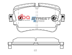 Brzdové destičky DBA Street Series EV Audi E-tron 2018 - On R
