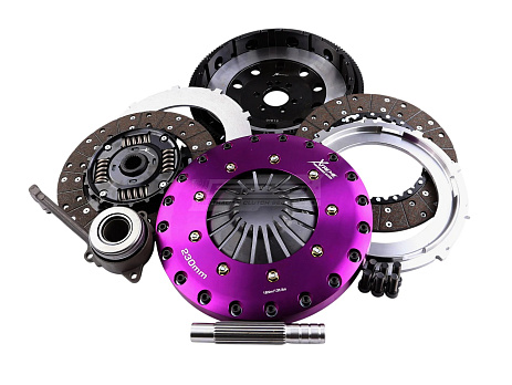Spojková sada Xtreme Clutch - 230mm Sprung hub Organic Twin Plate včetně setrvačníku & CSC 1000Nm (6 šroubů)