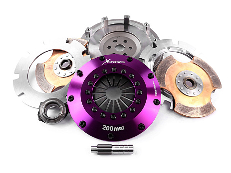 Spojková sada Xtreme Clutch - 200mm Rigid Ceramic Twin Plate včetně setrvačníku 1200Nm