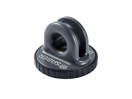 SABER 6061 hliníkový spojený navijákový thimble PRO – Cerakote šedá